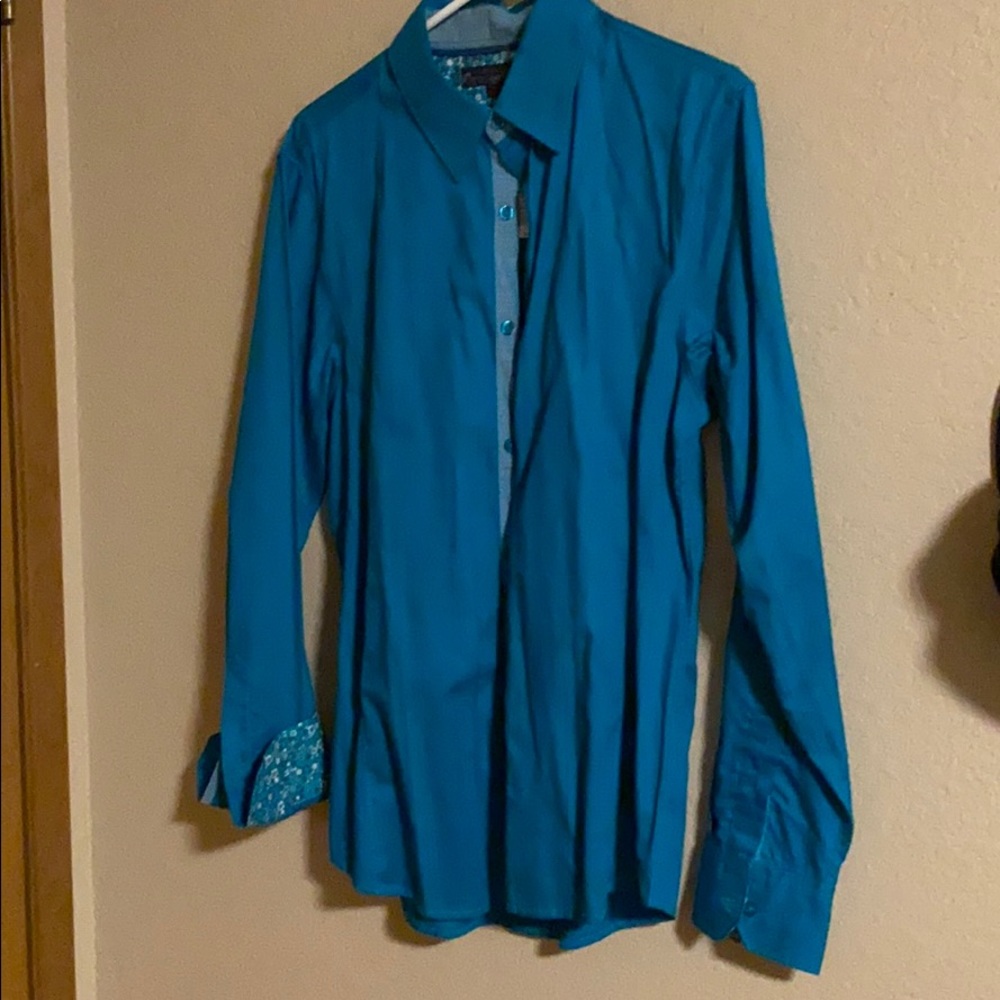 G by guess teal shirt button down